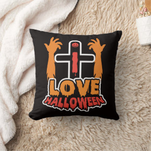 Schattige Ik hou van Halloween Sierkussen