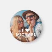 Schattige Ik hou van hartfoto koppels gepersonalis Magneet (Voorkant)