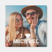 Schattige Ik hou van hartfoto koppels gepersonalis Magneet (Voorkant)