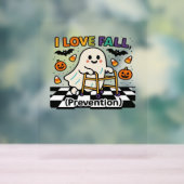 Schattige Ik hou van Herfst Preventie Fysiotherapi Acryl Bord (Neutraal)