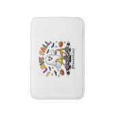 Schattige Ik hou van Herfst Preventie Fysiotherapi Badmat (Voorkant Verticaal)