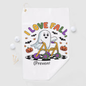 Schattige Ik hou van Herfst Preventie Fysiotherapi Golfhanddoek (Insitu)