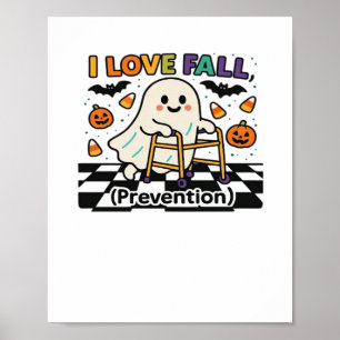 Schattige Ik hou van Herfst Preventie Fysiotherapi Poster