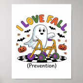 Schattige Ik hou van Herfst Preventie Fysiotherapi Poster (Voorkant)