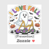 Schattige Ik hou van Herfst Preventie Fysiotherapi Sticker (Vel)