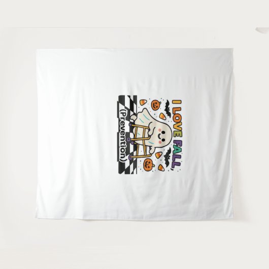 Schattige Ik hou van Herfst Preventie Fysiotherapi Wandkleed (Voorkant (horizontaal))