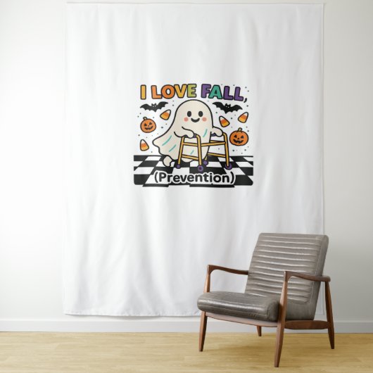 Schattige Ik hou van Herfst Preventie Fysiotherapi Wandkleed (In situ)