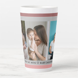 Schattige IK HOU VAN JE MAM Happy Moederdag Foto Latte Mok