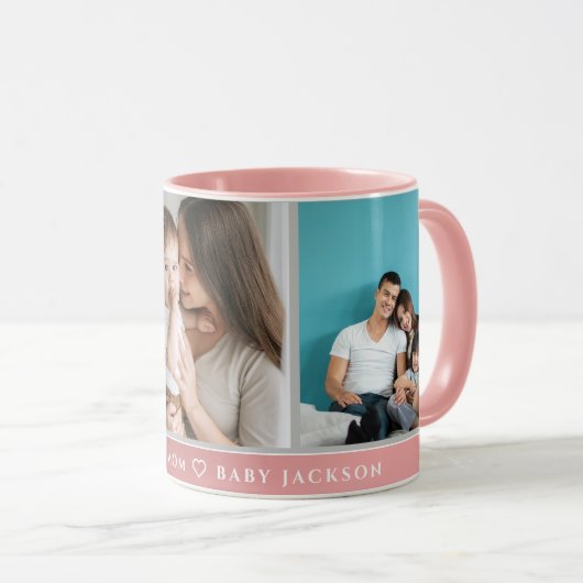 Schattige IK HOU VAN JE MAM Happy Moederdag Foto Mok (Voorkant rechts)