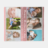 Schattige IK HOU VAN JE MAM Happy Mother Day Fotoc Fleece Deken (Voorkant (Horizontaal))