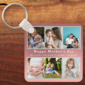 Schattige IK HOU VAN JE MAM Happy Mother Day Fotoc Sleutelhanger (Voorkant)