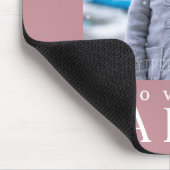 Schattige Ik hou van je papa Kind Foto Muismat (Hoek)