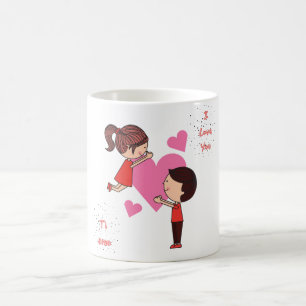 Schattige Ik hou van je, Ti Amo Koffiemok