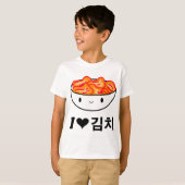 Schattige Ik hou van Kimchi Zuid-Koreaanse kleding T-shirt (Voorkant volledig)