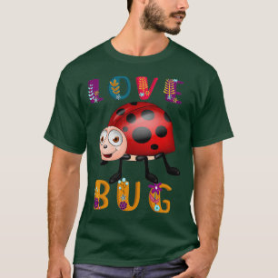 Schattige Ik hou van lieveheersbeestje cadeau meis T-shirt