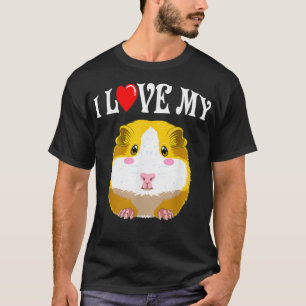 Schattige ik hou van mijn cavia _1 t-shirt
