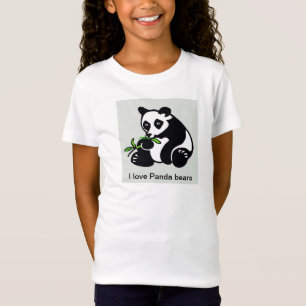 Schattige - Ik hou van Panda Beren - Wildlife - Na T-shirt