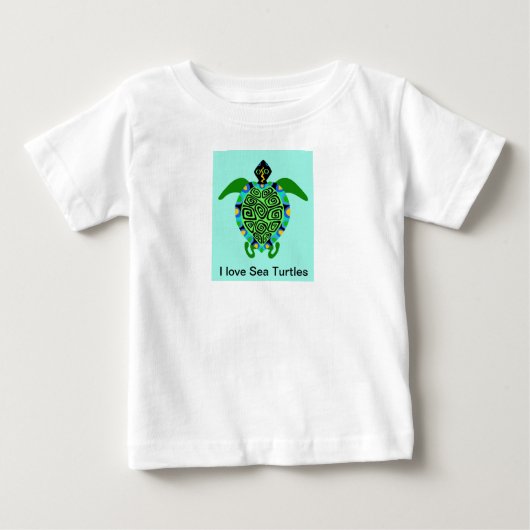 Schattige Ik hou van Zee SCHILDPADDEN - Dierlijke  (Voorkant)