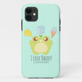 Schattige Ik hou van Zuivel Treats Frog Case-Mate iPhone Case (Achterkant)