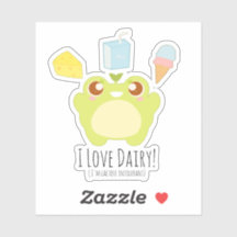 Schattige Ik hou van Zuivel Treats Frog