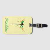 Schattige illustratie van waterverf bagagelabel (Voorkant (horizontaal))