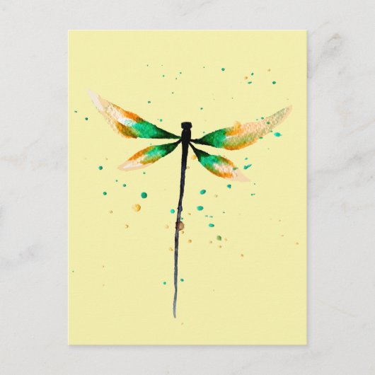 Schattige illustratie van waterverf briefkaart (Voorkant)