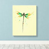 Schattige illustratie van waterverf canvas afdruk (Insitu (Houten vloer))