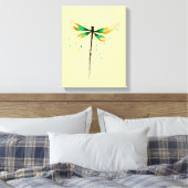 Schattige illustratie van waterverf canvas afdruk (Insitu (Slaapkamer))