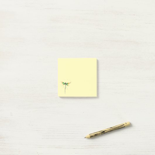 Schattige illustratie van waterverf post-it® notes (Op bureau)