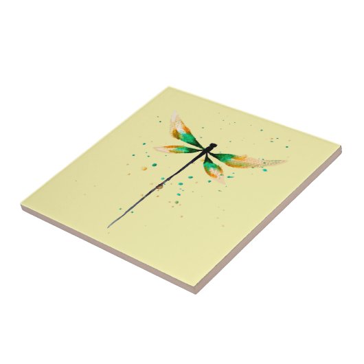 Schattige illustratie van waterverf tegeltje (Zijkant)