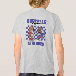 Schattige Illustratieve Dieren Tri-Blend Shirt