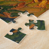 Schattige Impasto Koe op Boerderij  Legpuzzel (Zijkant)