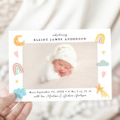 Schattige In De Wolken Regenboog & Sterren Fotogeb Aankondiging