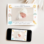 Schattige In De Wolken Regenboog & Sterren Fotogeb Aankondiging