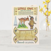 Schattige Indiaanse Art Replica Kaart (Gele Bloem)