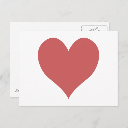 Schattige Indiaas Rode Hart Briefkaart (Voorkant / Achterkant)