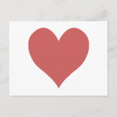 Schattige Indiaas Rode Hart Briefkaart (Voorkant)