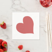 Schattige Indiaas Rode Hart Servet (Insitu)