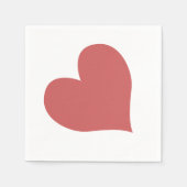 Schattige Indiaas Rode Hart Servet (Voorkant)