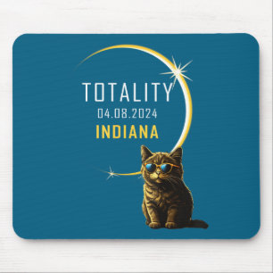 Schattige Indiana Totale Zonsverduistering Kat Muismat