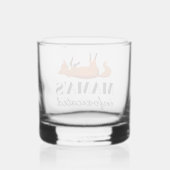 Schattige infoxicate vos mam cadeau die houdt van whisky glas (Achterkant)