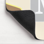 Schattige initiaal kleurenblok veelkleurig Roze Pa Muismat (Hoek)