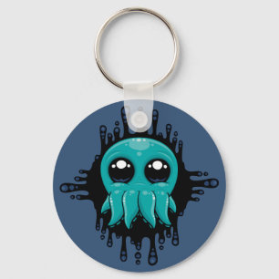 Schattige Inky Baby Octopus Vriend Sleutelhanger