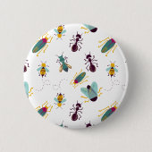 schattige insecteninsecten ronde button 5,7 cm (Voorkant)