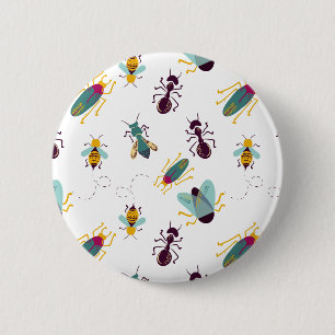 schattige insecteninsecten ronde button 5,7 cm