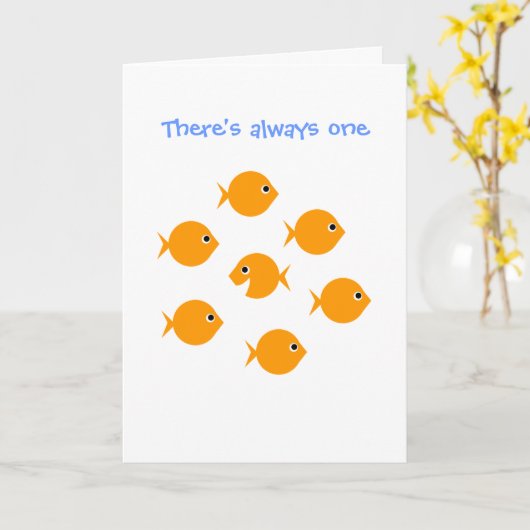 Schattige Inspirerend "Altijd een" Cartoon Groet Kaart (Gele Bloem)