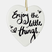 Schattige Inspirerend Positivity Quote Keramisch Ornament (Rechts)