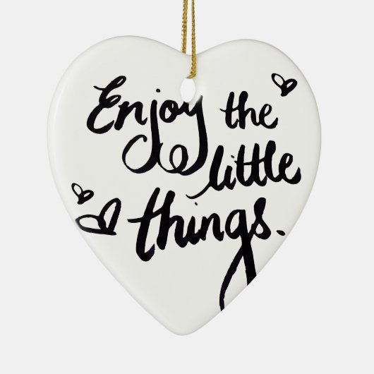 Schattige Inspirerend Positivity Quote Keramisch Ornament (Rechts)