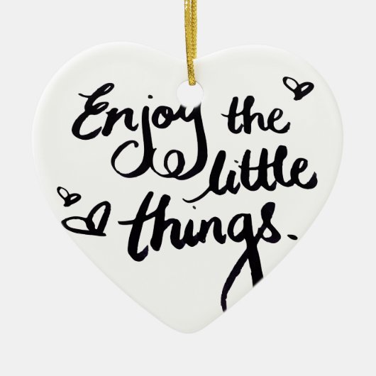 Schattige Inspirerend Positivity Quote Keramisch Ornament (Voorkant)