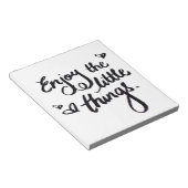 Schattige Inspirerend Positivity Quote Notitieblok (Schuin)